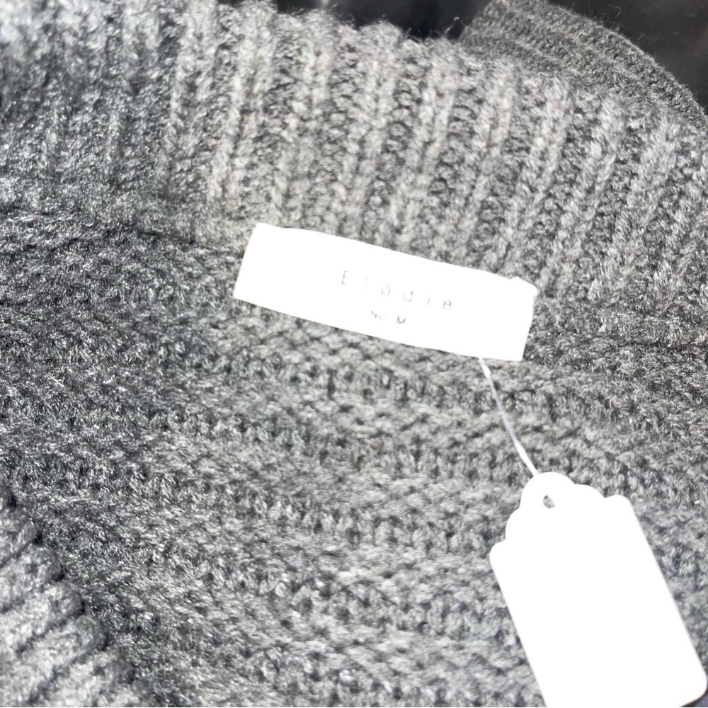 Elodie Charcoal Knit Sweater Medium - Picture 2 of 7